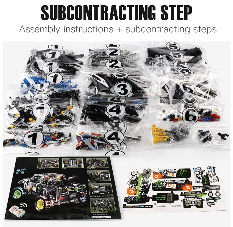 Technic series 4X4 внедорожные модели Vehile, игрушки, строительные блоки, набор блоков, классический автомобиль, совместимый 42099, Детский Рождественский подарок