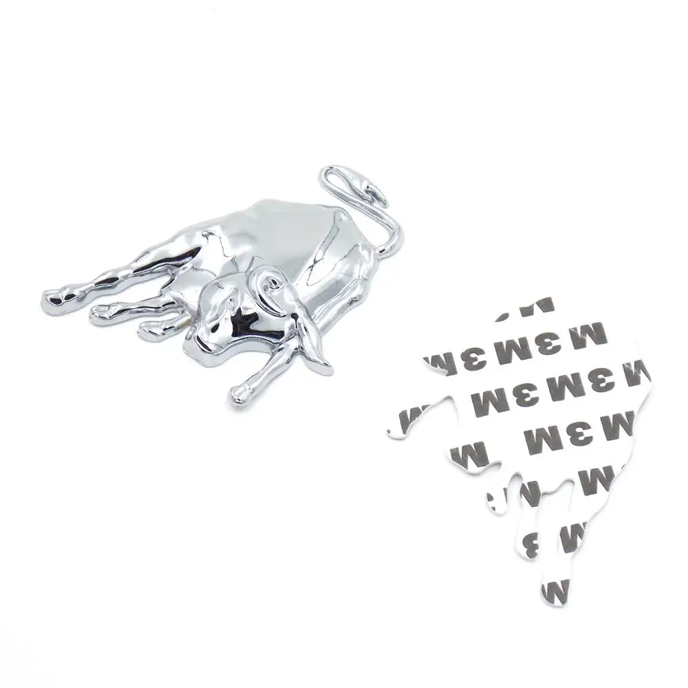 Металлическая 3d-наклейка для автомобиля золотая эмблема быка значок наклейки