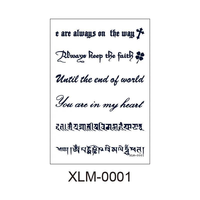 Водостойкие Временные татуировки наклейки 1 шт. черная татуировка большой черный