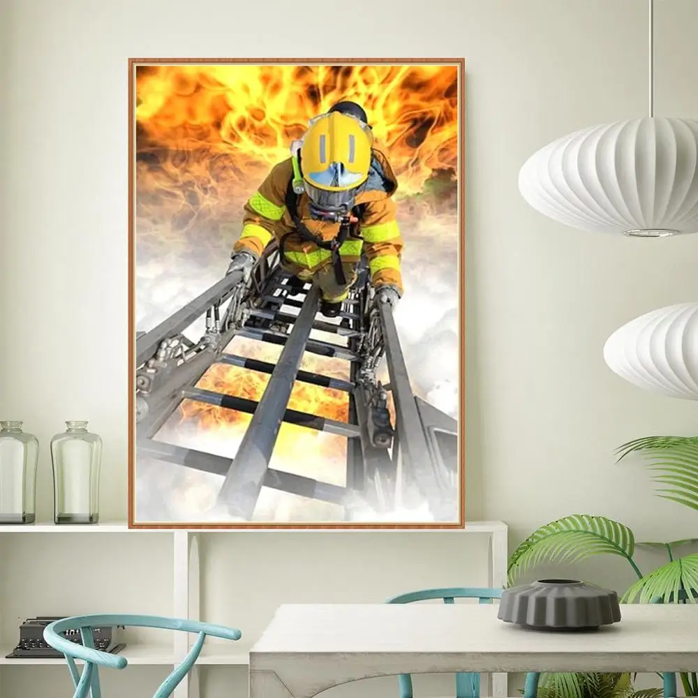 Набор для алмазной вышивки 5D сделай сам картина с изображением огненного героя