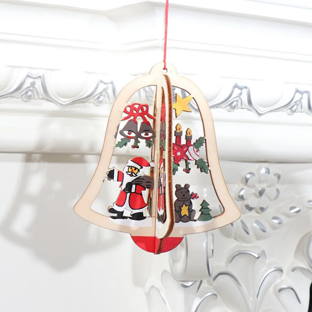 Рождественские украшения ручной работы для Дома Деревянная Рождественская елка