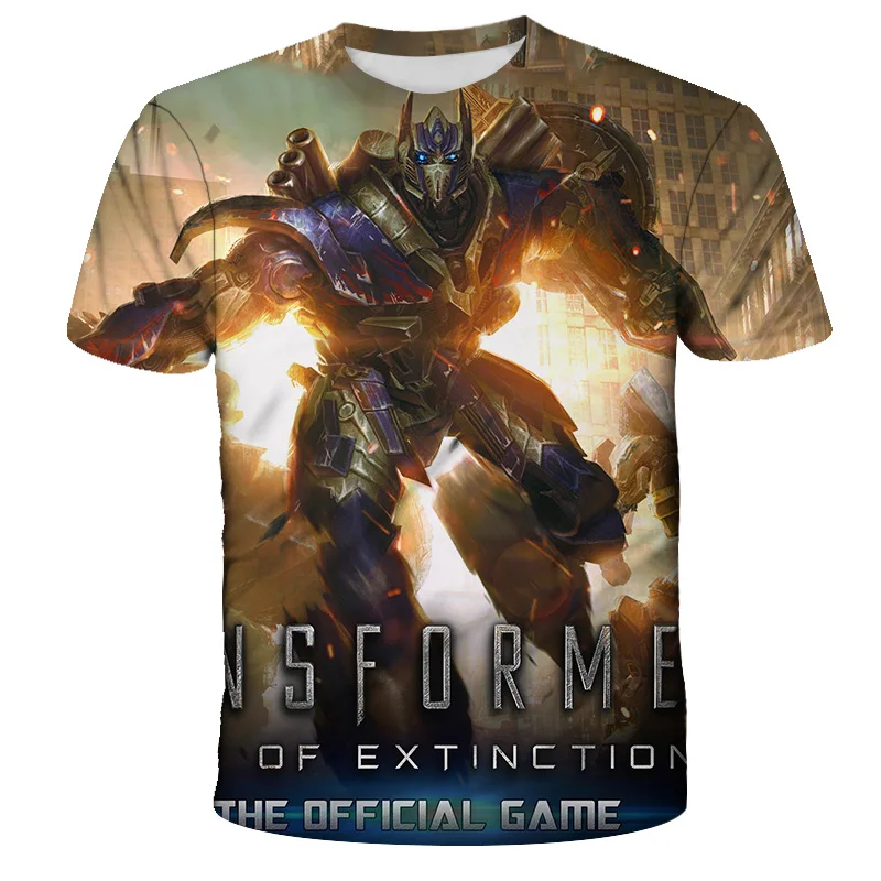 

Summer Optimus Prime Hornet-Summer Movie Children's Oversized T-Shirt Boys Girls 3d Fashion T-Shirt Clothes Baby Clothes 4T-14T