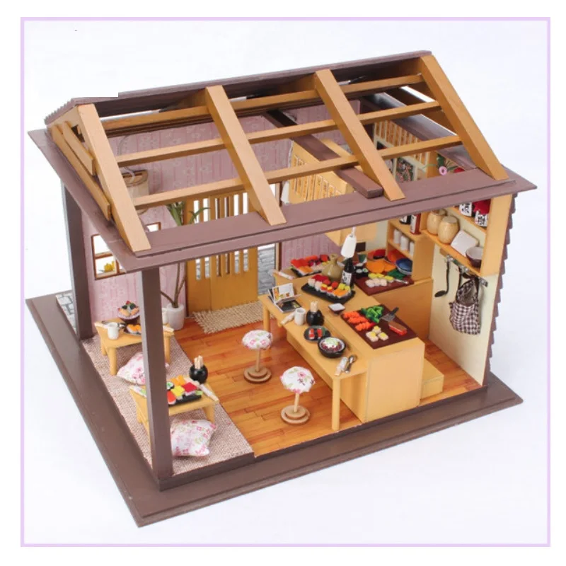 Zabawki dla dzieci игрушки развивающий деревянный кукольный домик diy оригинальный