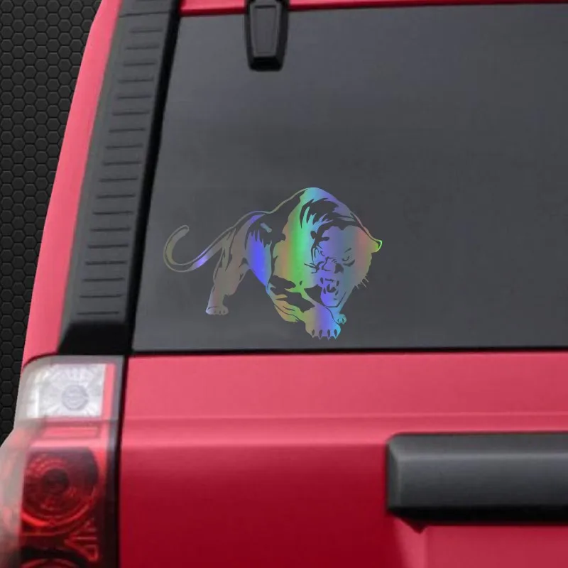 

Creative Fiery Wild Panther Car Sticker and Decal Pvc 20cm X 14cm Decal Motorcycle Decorative Accessories