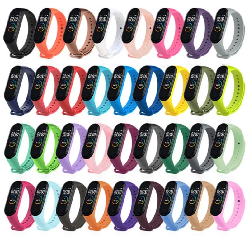 

Силиконовый сменный ремешок для Xiaomi Mi Band 6 5 4 3