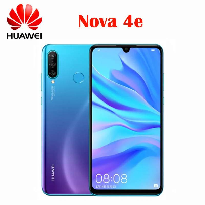 Оригинальный новый сотовый телефон Huawei Nova 4e 4G Восьмиядерный процессор Kirin 710