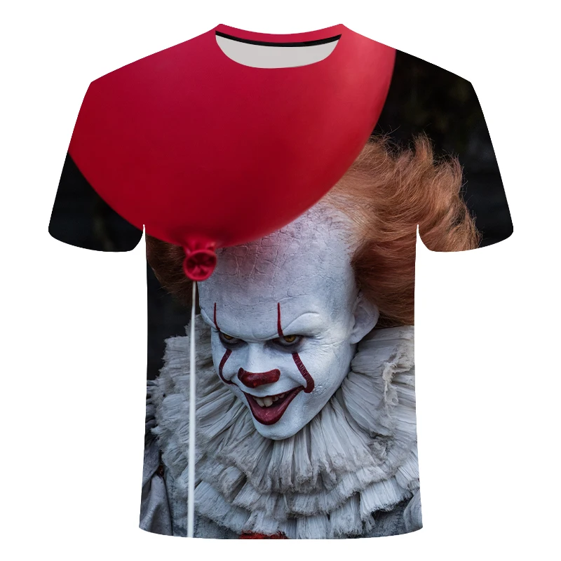 TX-1293 IT: Chapter Two 3D Футболка с принтом для мужчин и женщин, летняя повседневная футболка с изображением клоуна из фильма ужасов, Мужская футболка с триллером из фильма террора - Цвет: TX-1293