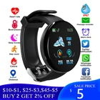 Умные часы D18 мужские, с Bluetooth, круглые, с измерением кровяного давления, спортивные, наручные часы для Android, Ios