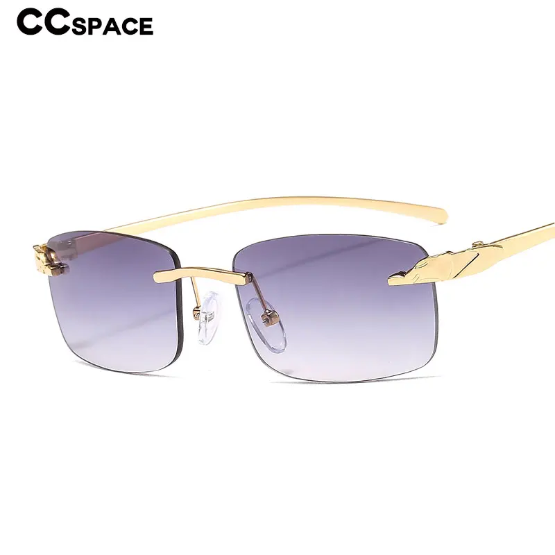 46299 без оправы квадратные леопардовые головы маленькие солнцезащитные очки