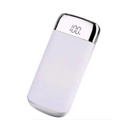 White Realy 30000 мАч Внешний аккумулятор, внешний аккумулятор, 2 USB, lcd Внешний аккумулятор, портативное зарядное устройство для мобильного телефона, для Xiaomi Mi iphone X - Цвет: White