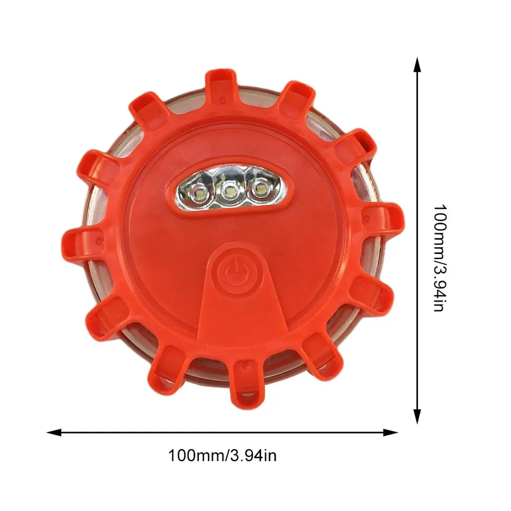 

1Pc/Led Multi-Function Safety Warning Light Road Red Flares Flashing Warning Roadside Emergency Safety Light For Car Truck
