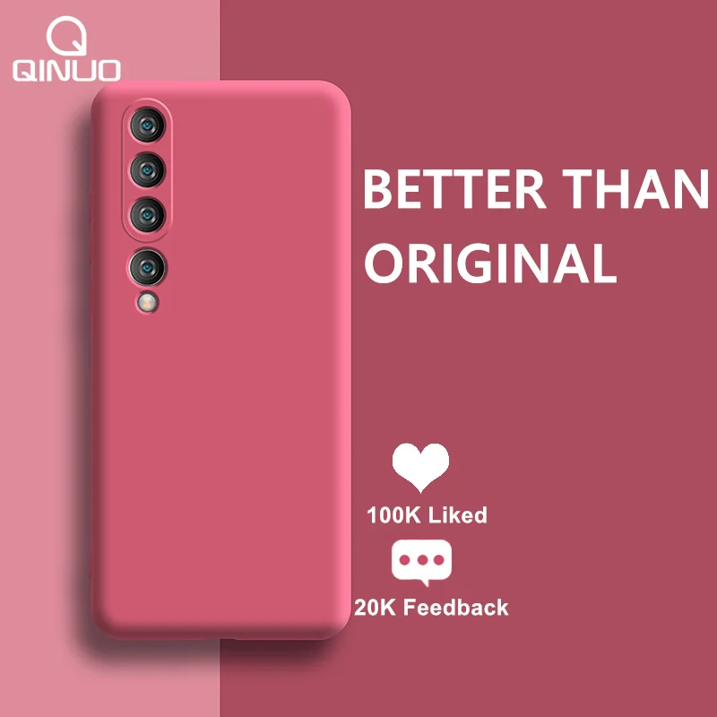 Мягкий жидкий силиконовый чехол для телефона Xiaomi Mi 10 Pro 9 8 SE A3 A2 CC9 E 9T Note Lite 6 5X Mix 2 S 3