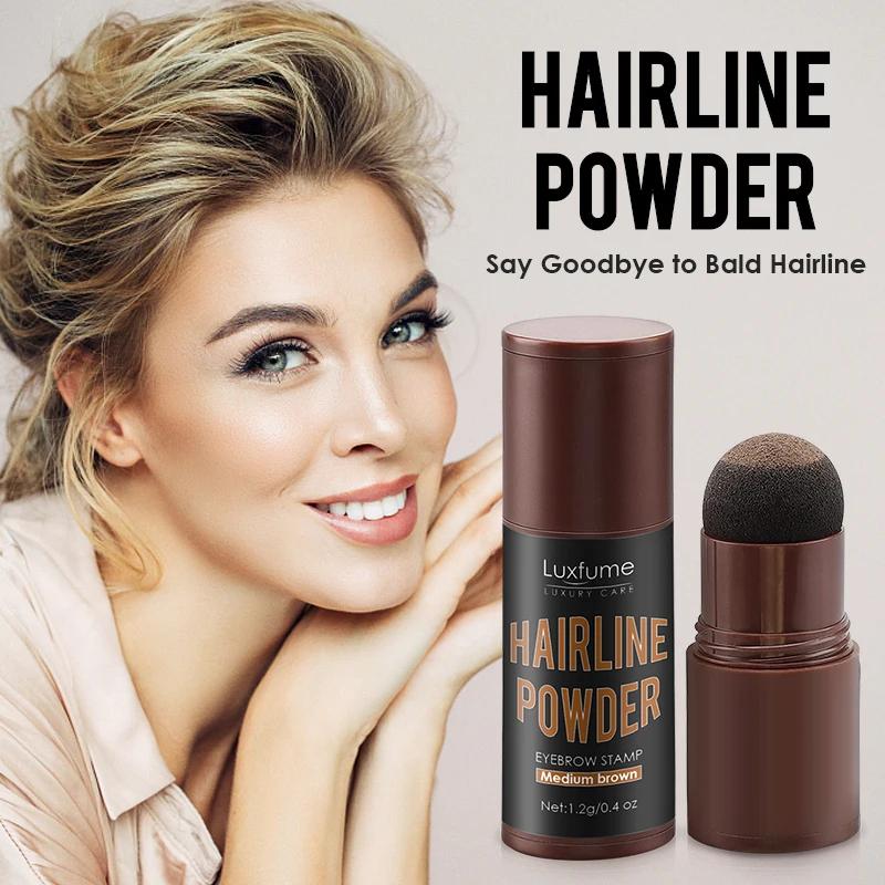 

1PC Waterproof hair line powder in hair color Edge control Hair Line Shadow Makeup Hair Concealer Root Cover Up Unisex Instantly