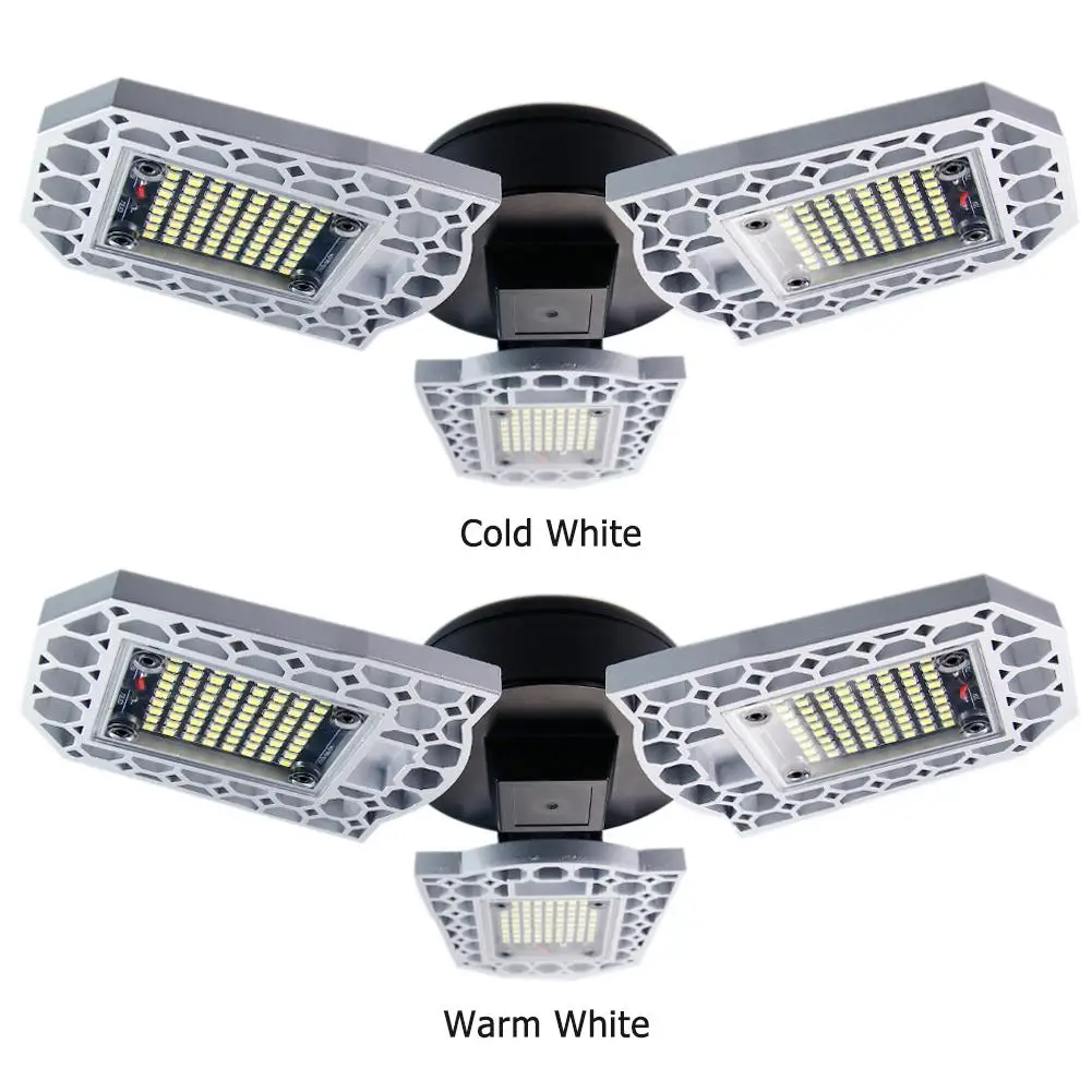 

LED 60W E27 Waterproof Deformable High Intensity Lighting Lamp Garage Home No Ultraviolet Infrared Mercury or Toxic Lead