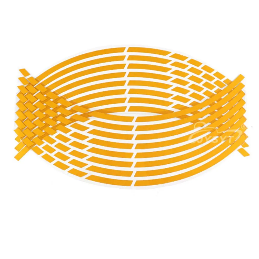 

Wheel Stripes Decals for Motorcycle Wheels Accessory Sticker Kits Fluorescent Motorcycle Rim Tape Stickers