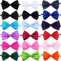 adjustable dog cat bow tie necklace solid collar strap pet bow tie for cats dogs accessories puppy cat necklace pet supplies