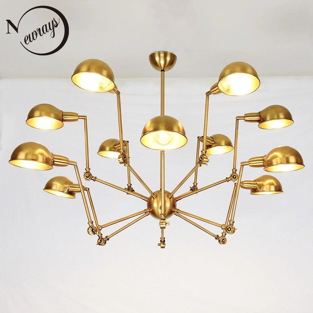 Подвесной светильник в стиле ретро лофт паук светодиодсветодиодный лампа E27