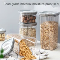 square transparent plastic sealed cans food snacks dried fruit storage boxes large capacity household moisture proof cans