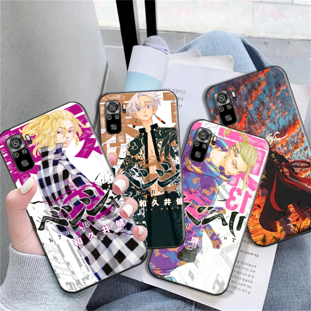 Anime Tokyo Revenger Phone Case For Xiaomi Redmi Note 10S 9S Note 9 Pro Funda Back Cover Soft TPU Carcasa Japan Cartoon Hinata