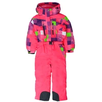 childrens winter outdoor jumpsuit ski suit wind and snow water plus velvet thickening snow town ski equipment jumpsuit