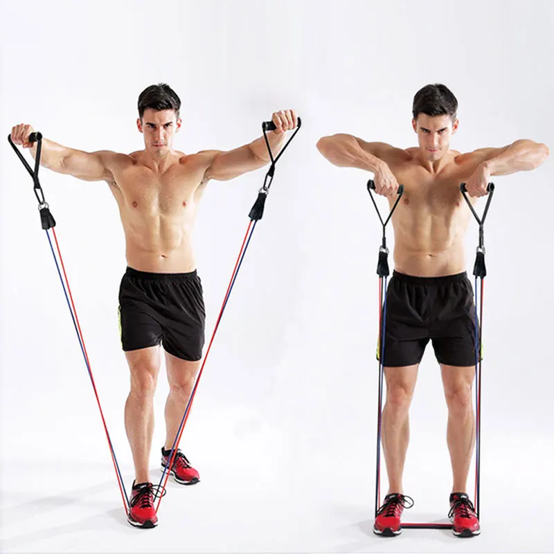 11 шт./набор экспандер для фитнеса с ручкой | Спорт и развлечения