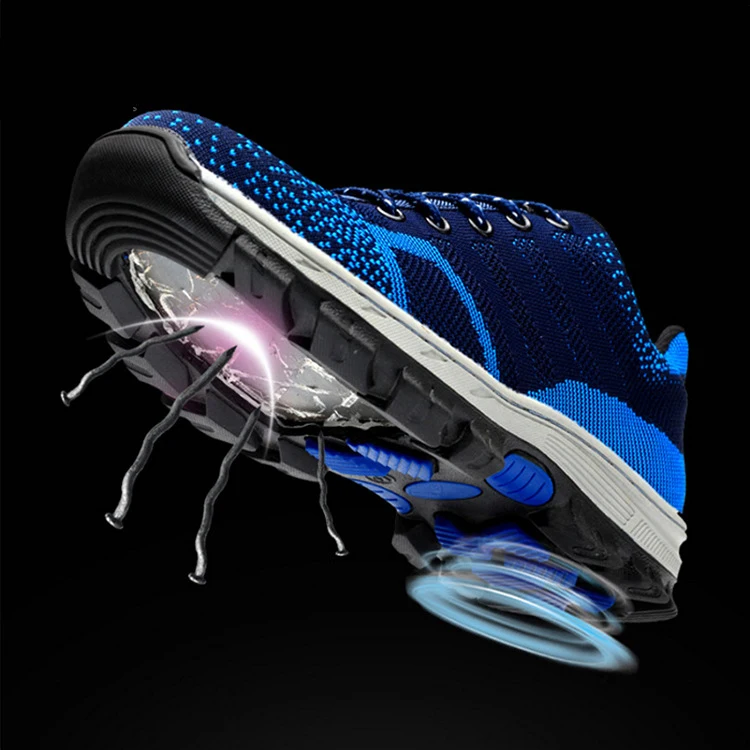 Рабочие ботинки для мужчин стальная обувь строительства дышащая защита от