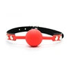 Anneau de bouche ouverte en Silicone souple pour femme, jouet sexuel, boule Gag, retenue de Bondage, esclave Gag avec trous ouverts, nouveau 1