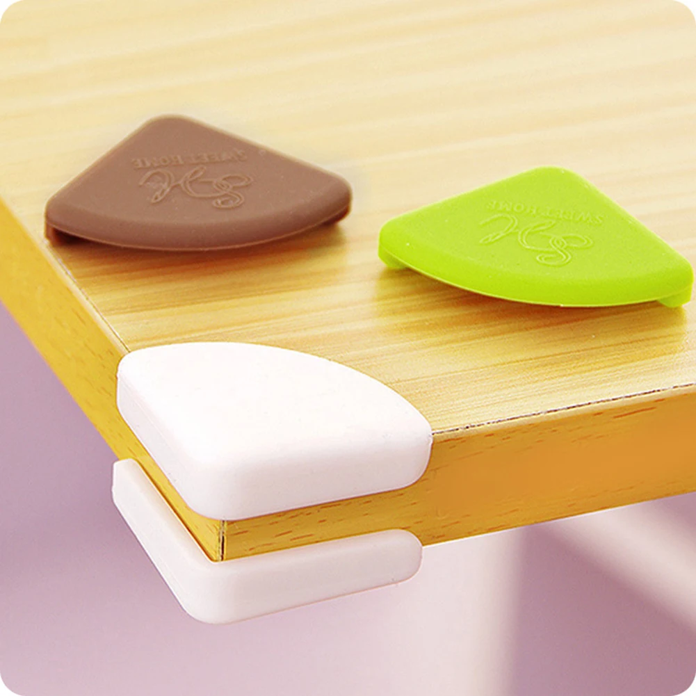 

4Pcs Soft Corner Protectors Baby Proof Silicone Corner Edge Guard Bumper Baby Safety Anti Collision Protector Home Accessries
