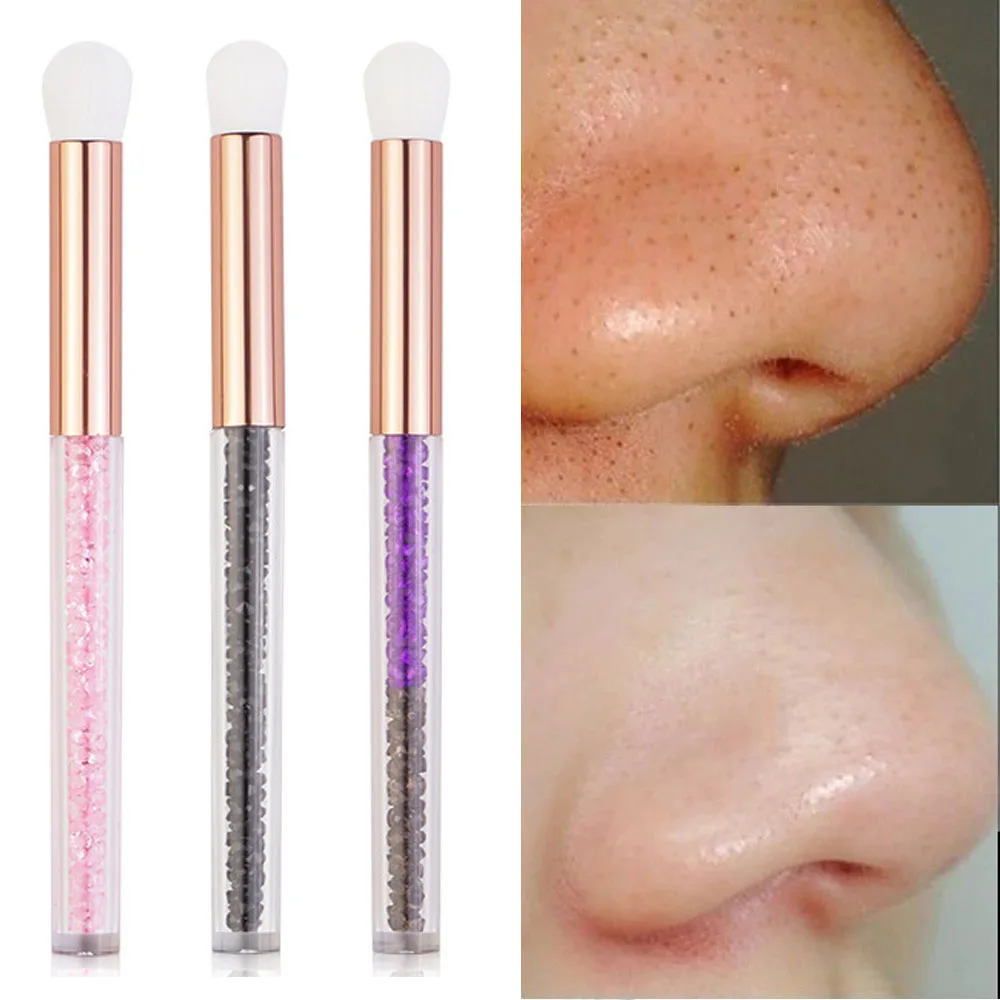 

Black Head Brush Diamond Handle New Pore Clean Eyebrow Brush Eyelash Cleaner Multifunction Facial Clean Makeup Beauty Tool