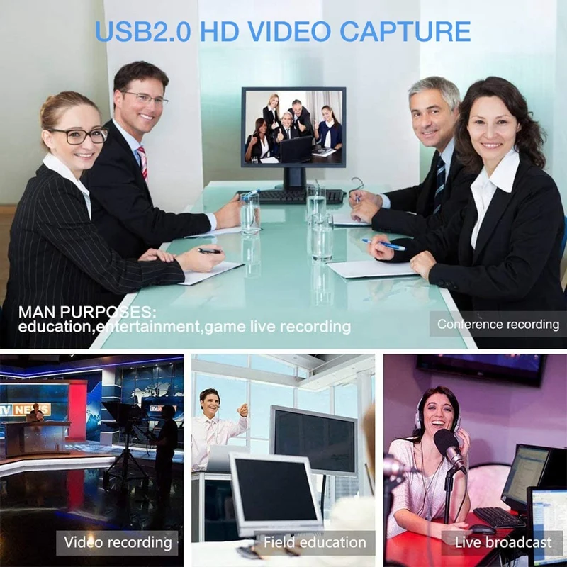 Карта захвата Hdmi USB 2 0 карта 1080P для Linux Mac Os Obs Vlc Amcap Ps4/Dslr|Карты видео- и ТВ-тюнеров| |
