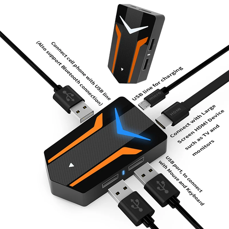 Игровой контроллер PUBG для мобильных устройств 4K USB HDMI хаб адаптер телефонов на IOS