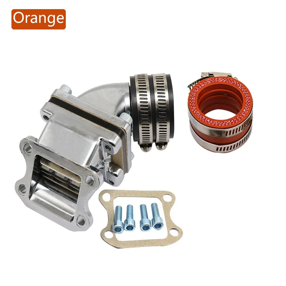 Orange ZSDTRP для Honda DIO50 AF34 35 38 скутеры переоборудование общего назначения алюминиевое увеличение КАРБЮРАТОР впускной коллектор интерфейс - Color: Orange