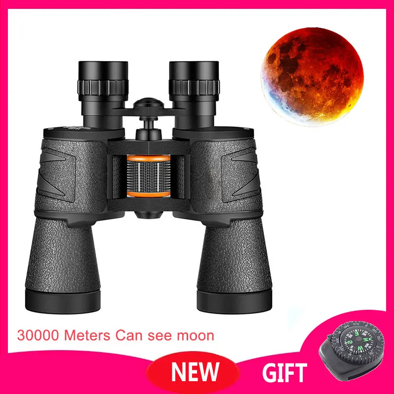 30000M Professional Binoculars Powerful Telescopes BAK4 IPX6 Waterproof 50MM Large Objective Lens FMC Multilayer Coating Outdoor