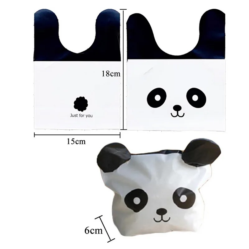 120 шт. пластиковые пакеты для печенья с рисунком панды | Дом и сад