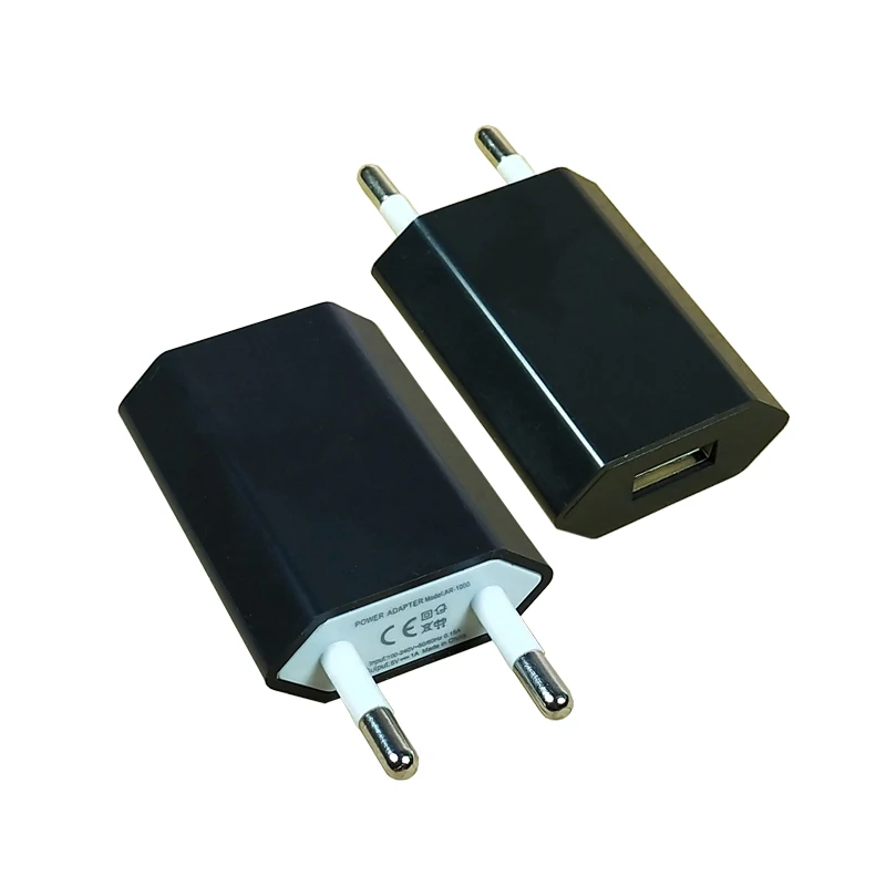 Штепсельная Вилка европейского стандарта USB зарядное устройство 5 В 1A iPhone X 8 7 iPad