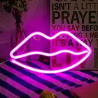 Сексуальная неоновая Светодиодная лампа с двойным питанием от USB, настольная лампа для украшения дома и вечеринки, светильник для украшения стен, рождественский подарок, Новинка