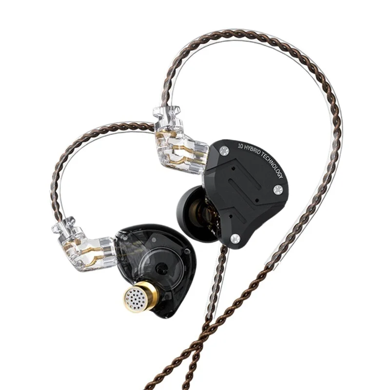 

KZ ZS10 PRO 1DD+4BA HIFI Metal Headset Hybrid In Ear Earphone Sport Noise Cancelling Headset AS10 ZSN PRO CA16 ZSX C12 V90 VX T4