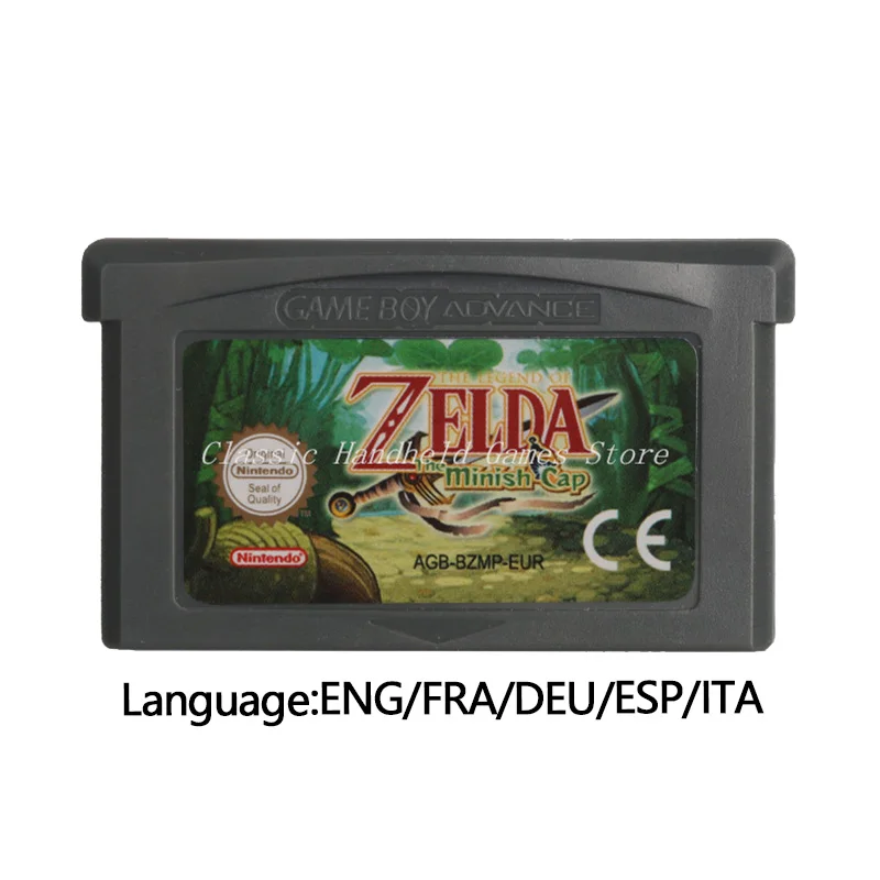 Картридж для видеоигр Legend of Zeld Minish Cap картридж консоли европейская версия Nintendo