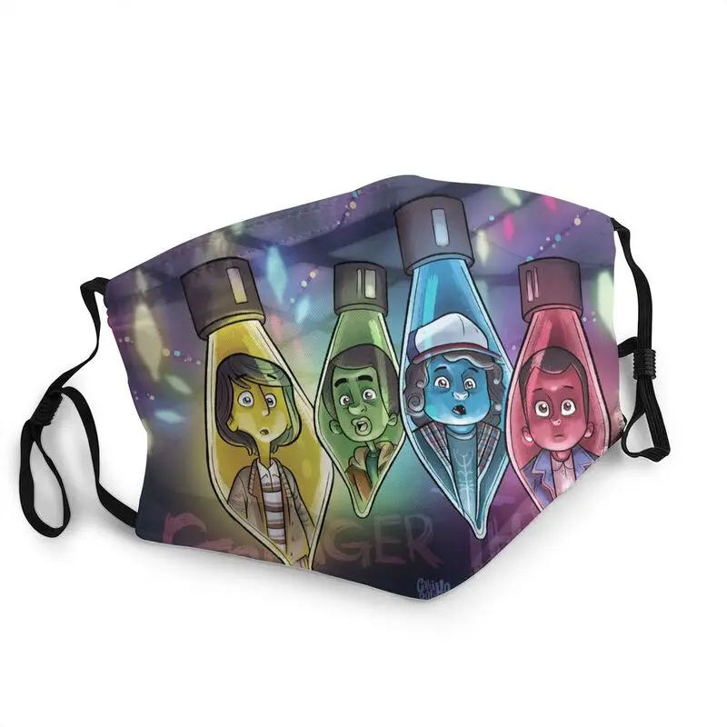 

Gabirotcho Digital Art Stranger Things Reusable Face Mask Men Women Mask Anti Dust Protection Cover Respirator Mouth Muffle