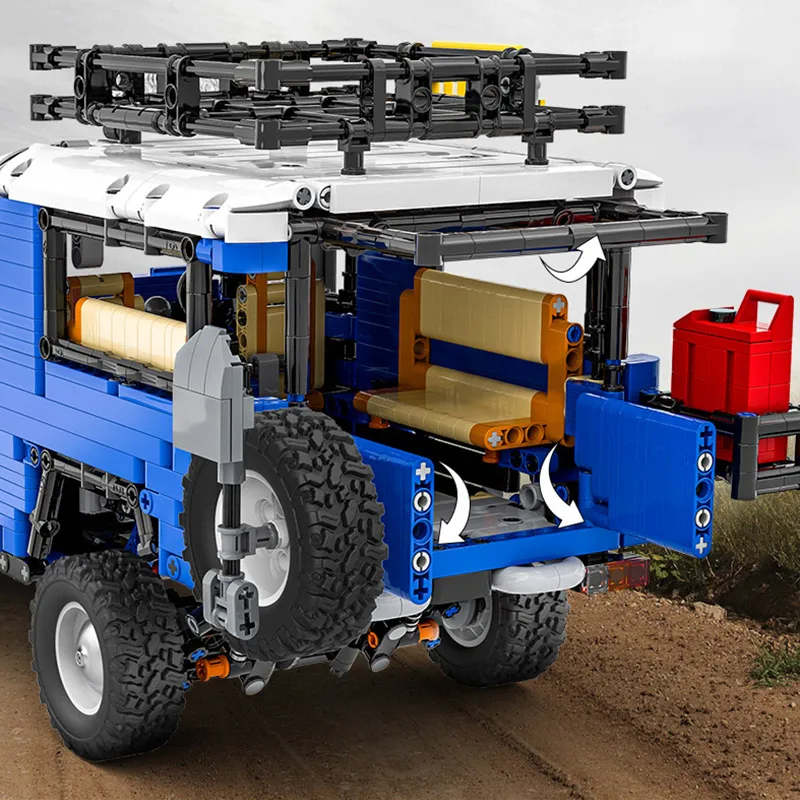 

XQ APP Control Motorized Technic Car The MOC-4889 TOYOTA J40 Crawler SUV Assembly Car Model Building Blocks Kids Christmas Gift