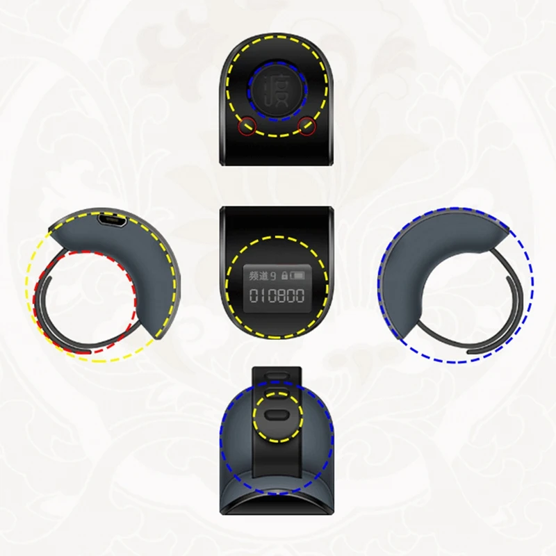 Mini Digital LCD Electronic Finger Ring Hand Tally Counter 6 Digit Rechargeable Counters Clicker | Электроника