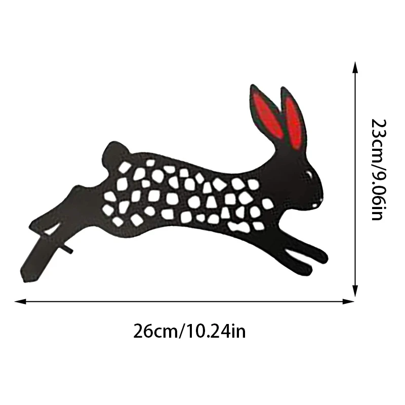 

Easter Rabbit Yard Art, Outdoor Garden Backyard Lawn Stakes Decor Gift, Cute Garden Land Planting Props Ornaments