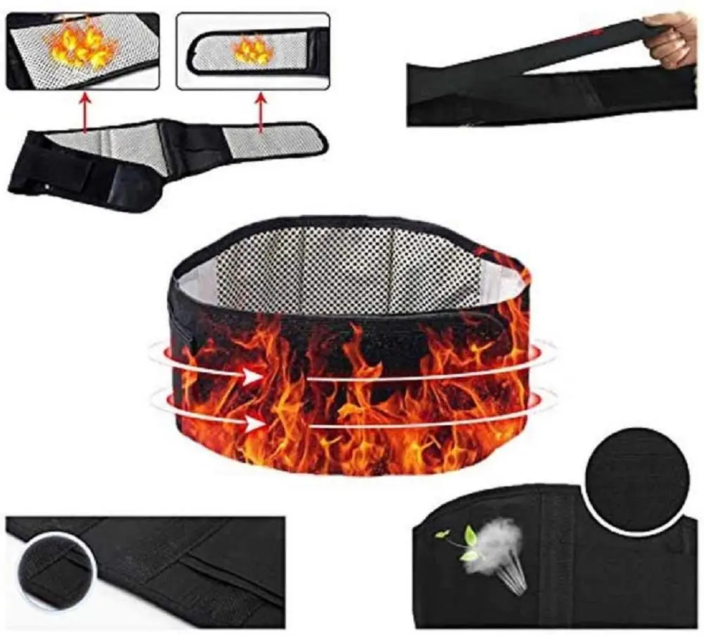 Регулируемый самонагревающийся пояс для магнитной терапии мужчин и женщин