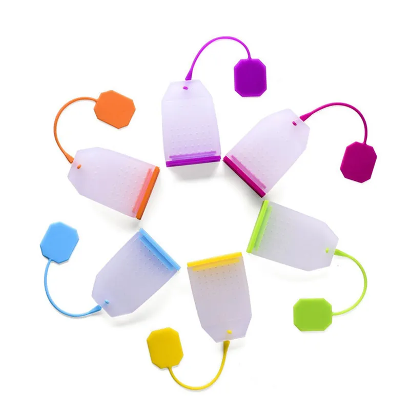 1/5/10 шт комплект творческий Силиконовые Чай цедильный мешок листья ситечки