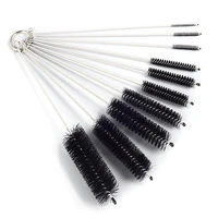 10pcslot baby bottle brushes cleaner cleaning brush stainless steel wash drinking feeding brushes shisha hookah accessories