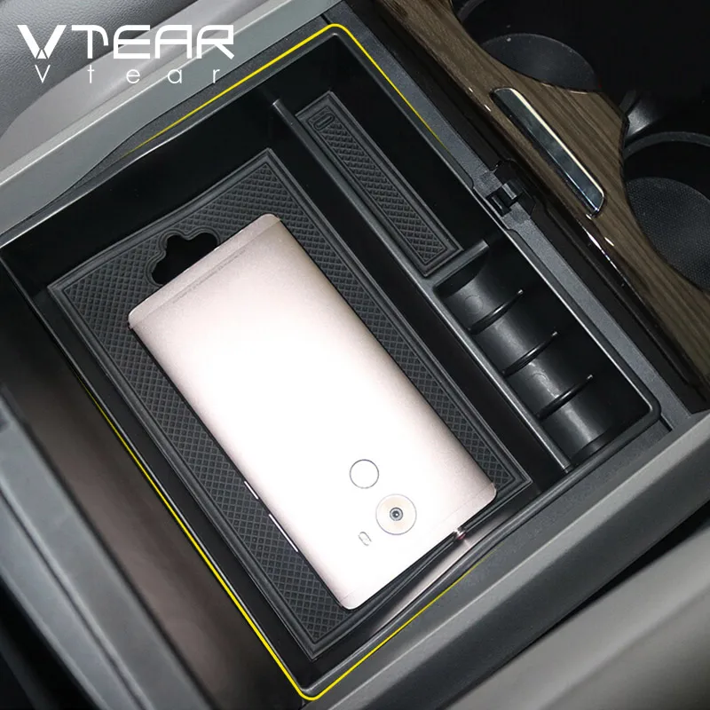 Vtear для Toyota Sienna ящик хранения в подлокотнике автомобиля центральный фотоальбом