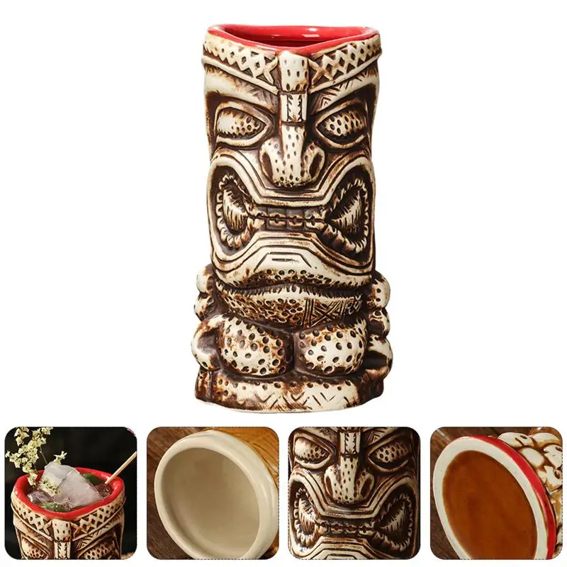 

1pc Creative Hawaii Cocktail Mug Wine Ceramic Cup Party Festival Drinkware