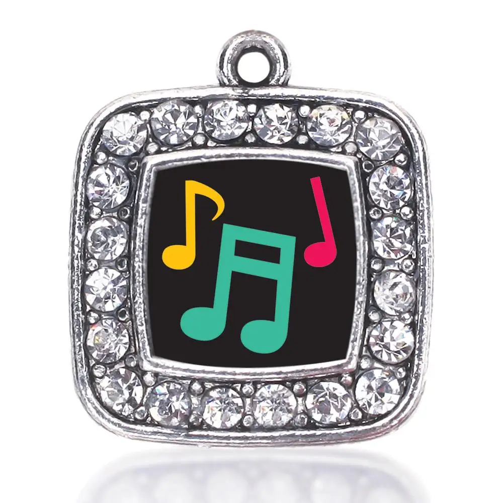 

MUSICAL NOTES MUSIC IS MY LIFE SQUARE CHARM
