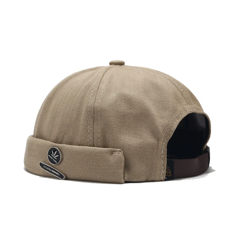 

Men Hat Docker Hat Skull Hat Beanie Sailor Hat Landlord Hat Cap Cotton Breathable Spring Autumn New Style Melon Hat Maple Leaf
