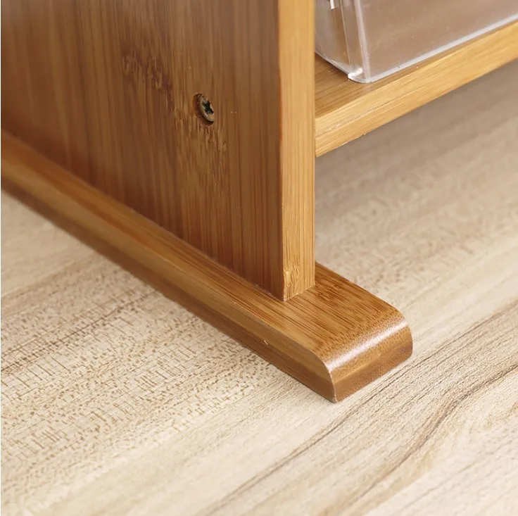 

Desktop Bookshelf Storage Shelf Simple Sorting Shelf Nanzhu Desk Office Bookshelf Desk Storage